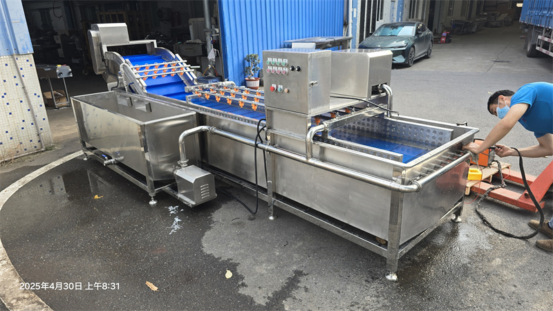 讓果蔬去農殘煥新機的大型水果清洗機，根莖葉菜類生產線通配 